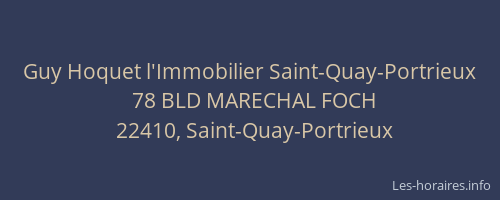 Guy Hoquet l'Immobilier Saint-Quay-Portrieux