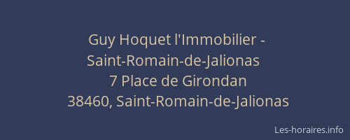 Guy Hoquet l'Immobilier - Saint-Romain-de-Jalionas