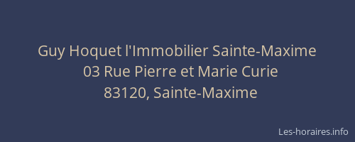 Guy Hoquet l'Immobilier Sainte-Maxime