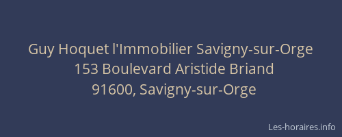 Guy Hoquet l'Immobilier Savigny-sur-Orge