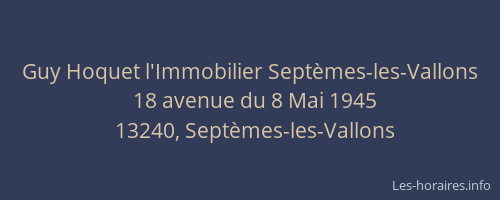 Guy Hoquet l'Immobilier Septèmes-les-Vallons