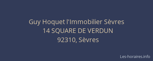 Guy Hoquet l'Immobilier Sèvres