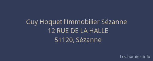 Guy Hoquet l'Immobilier Sézanne