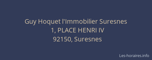 Guy Hoquet l'Immobilier Suresnes