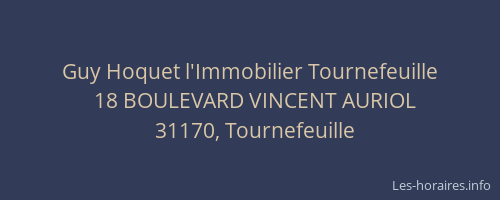 Guy Hoquet l'Immobilier Tournefeuille