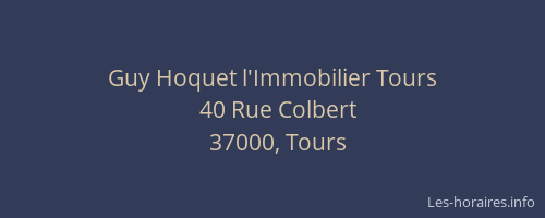 Guy Hoquet l'Immobilier Tours