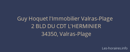 Guy Hoquet l'Immobilier Valras-Plage
