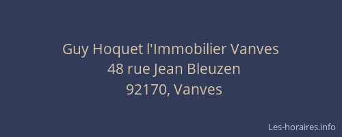 Guy Hoquet l'Immobilier Vanves