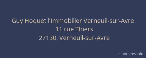 Guy Hoquet l'Immobilier Verneuil-sur-Avre