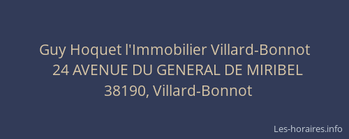 Guy Hoquet l'Immobilier Villard-Bonnot