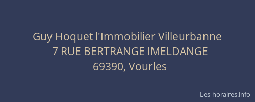 Guy Hoquet l'Immobilier Villeurbanne