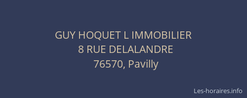 GUY HOQUET L IMMOBILIER