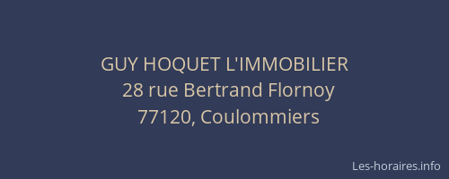 GUY HOQUET L'IMMOBILIER