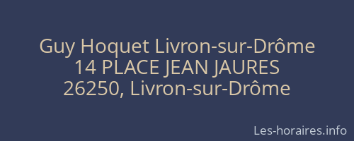 Guy Hoquet Livron-sur-Drôme
