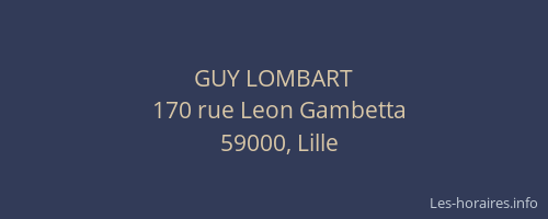GUY LOMBART