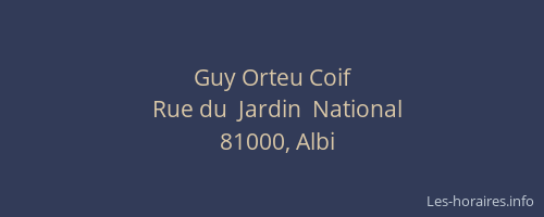Guy Orteu Coif