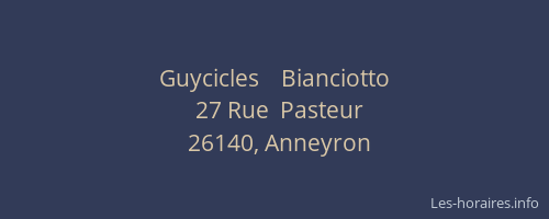Guycicles    Bianciotto