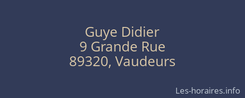 Guye Didier