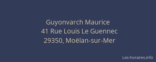 Guyonvarch Maurice