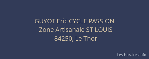 GUYOT Eric CYCLE PASSION