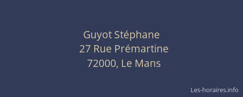 Guyot Stéphane