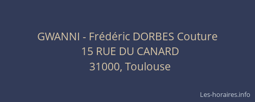 GWANNI - Frédéric DORBES Couture