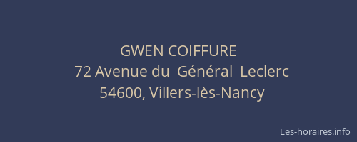GWEN COIFFURE
