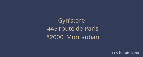 Gyn'store