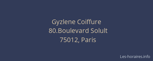 Gyzlene Coiffure