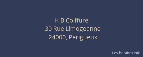 H B Coiffure