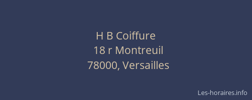 H B Coiffure