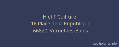 H et F Coiffure