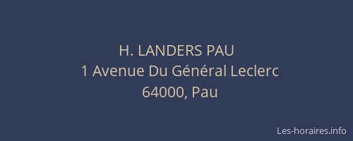 H. LANDERS PAU