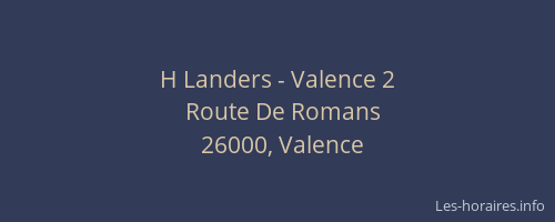 H Landers - Valence 2
