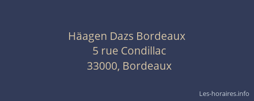 Häagen Dazs Bordeaux