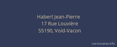 Habert Jean-Pierre