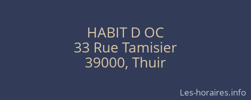 HABIT D OC
