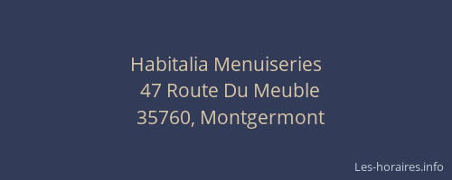 Habitalia Menuiseries