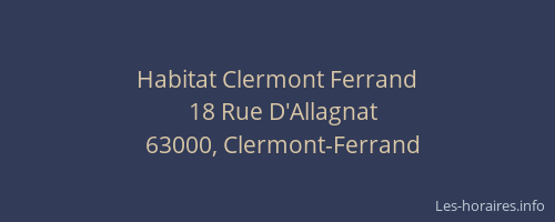 Habitat Clermont Ferrand
