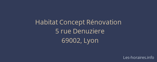 Habitat Concept Rénovation