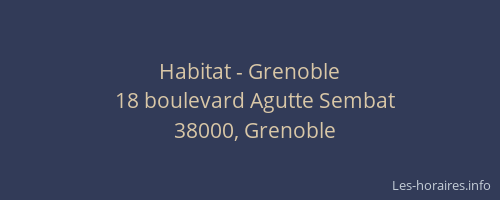 Habitat - Grenoble