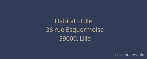 Habitat - Lille