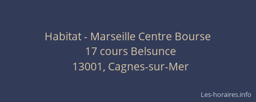 Habitat - Marseille Centre Bourse