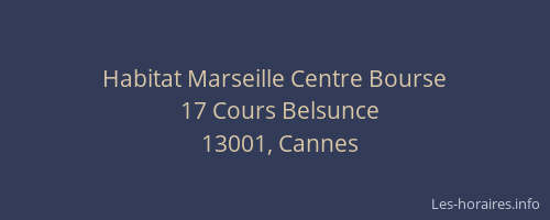 Habitat Marseille Centre Bourse