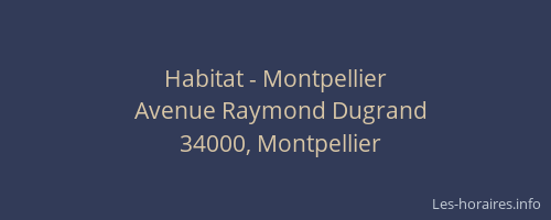 Habitat - Montpellier