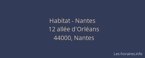 Habitat - Nantes