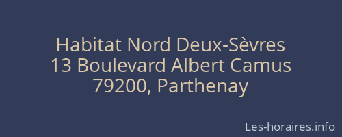 Habitat Nord Deux-Sèvres