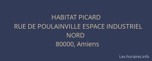 HABITAT PICARD