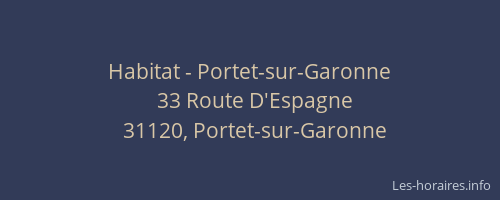 Habitat - Portet-sur-Garonne