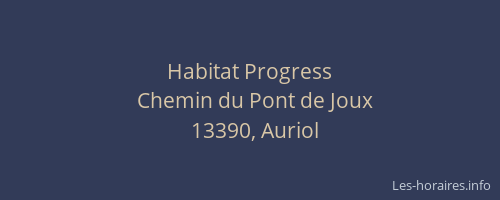 Habitat Progress
